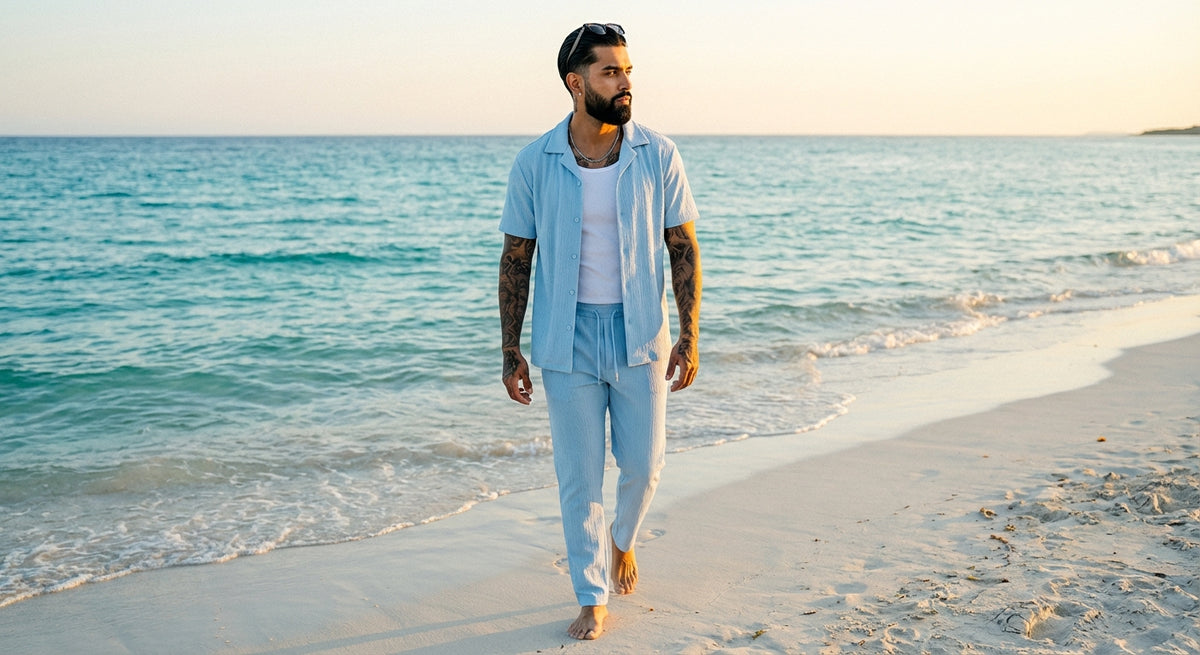 Boulevard Polo Set - Baby Blue - Nuvarek