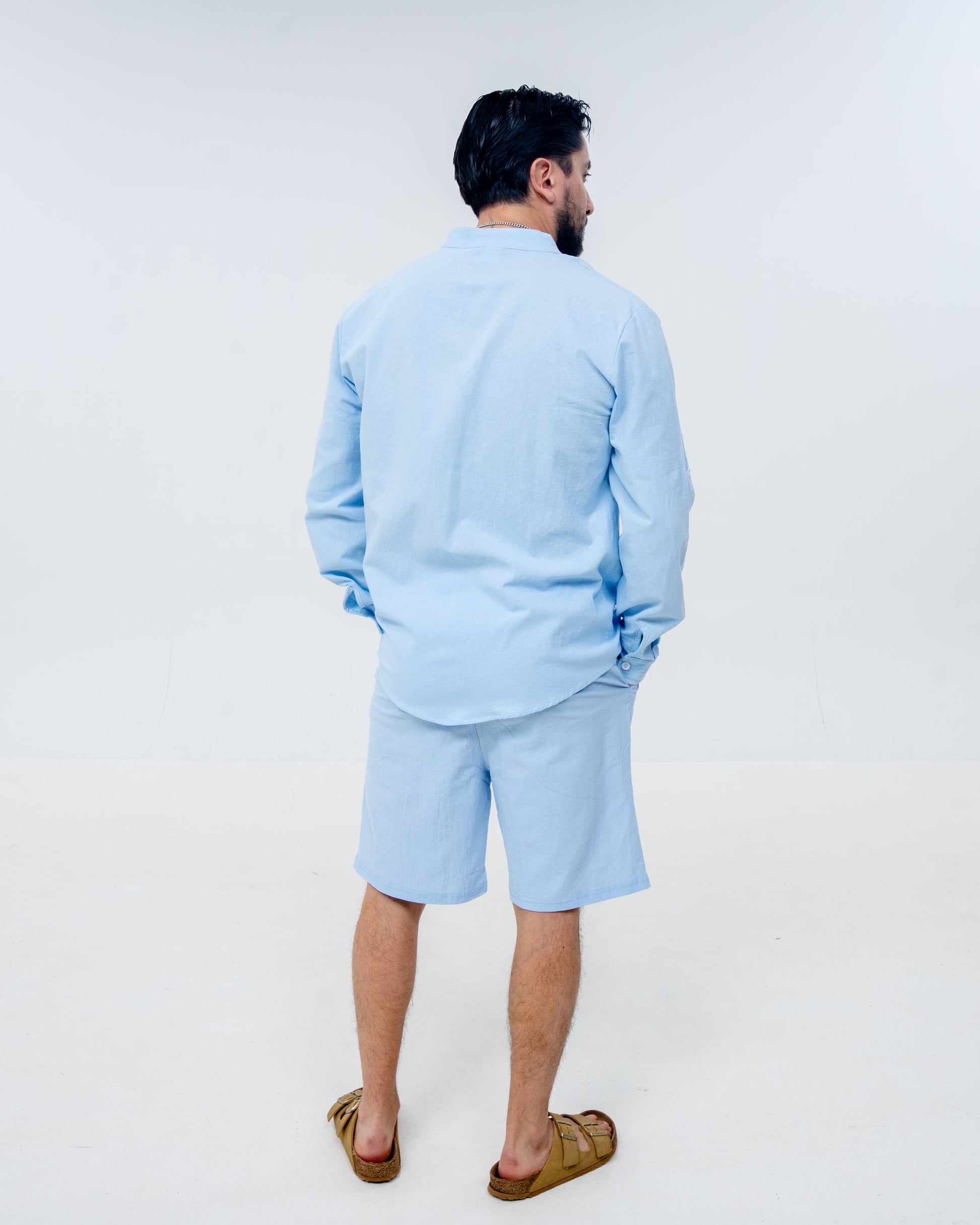 Corsica Linen Set - Baby Blue - Image 3