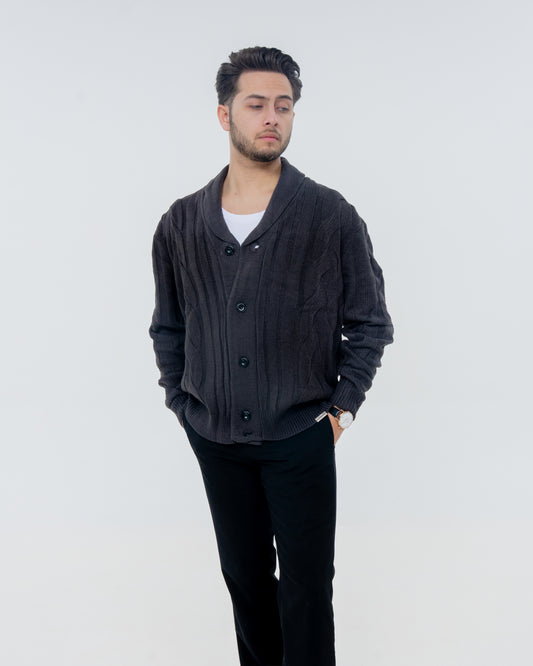 Fireside Cardigan - Charcoal