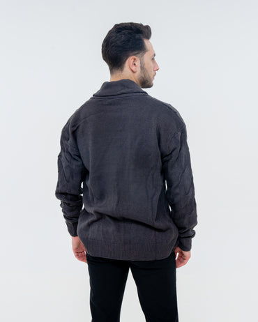 Fireside Cardigan - Charcoal - Image 2